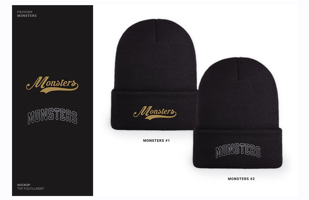 Gold Monster Beanie