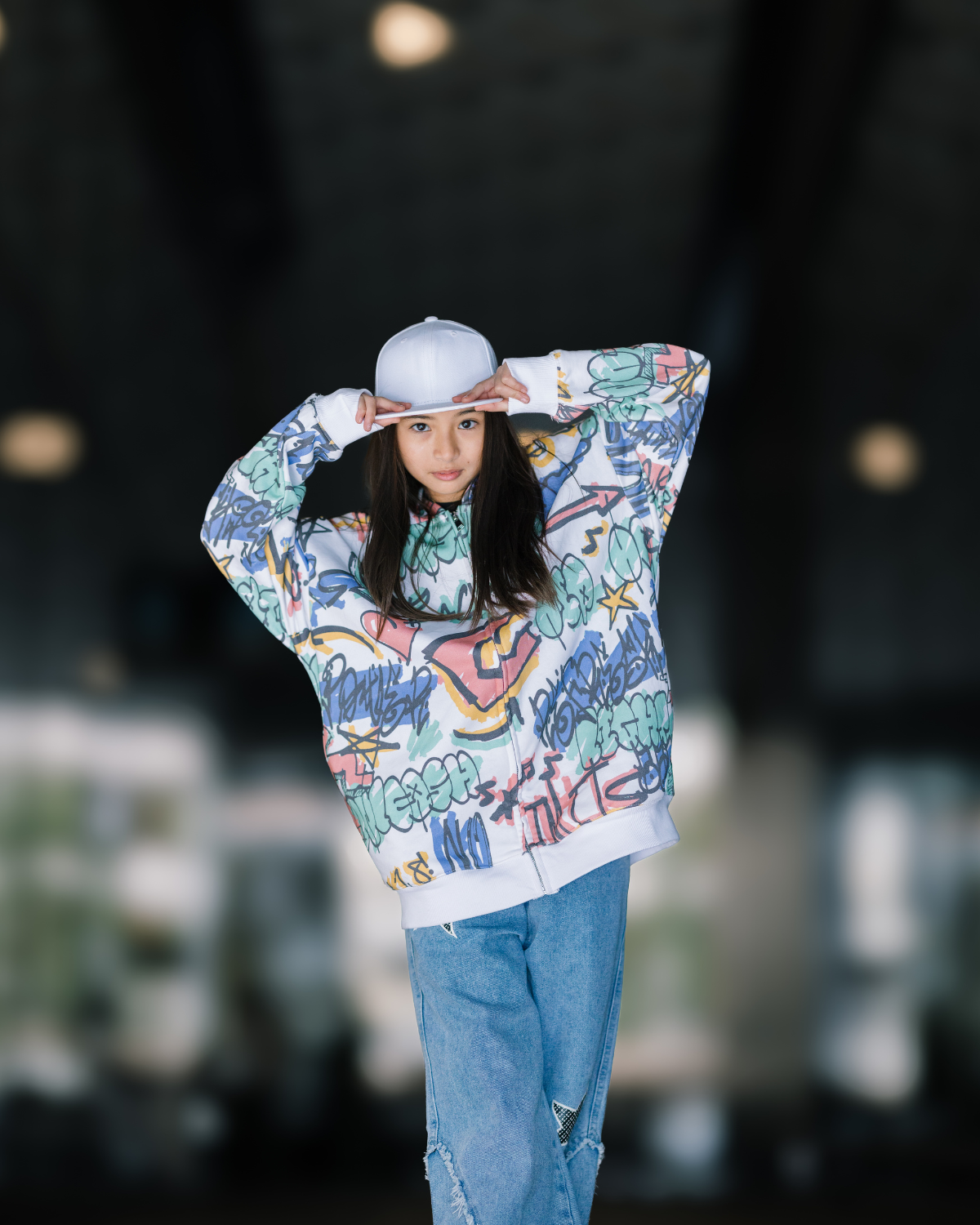 Back to 1 Graffiti Zip Up