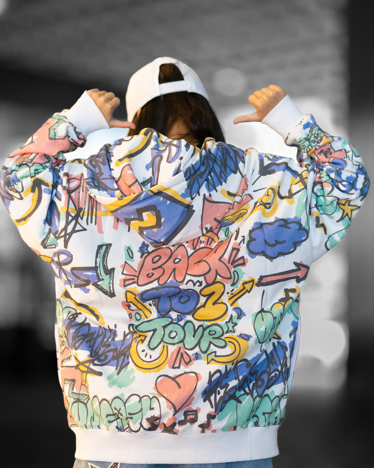 Back to 1 Graffiti Zip Up