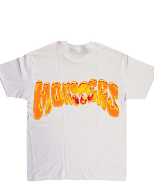 Monsters Orange Graffiti Evolution Tee